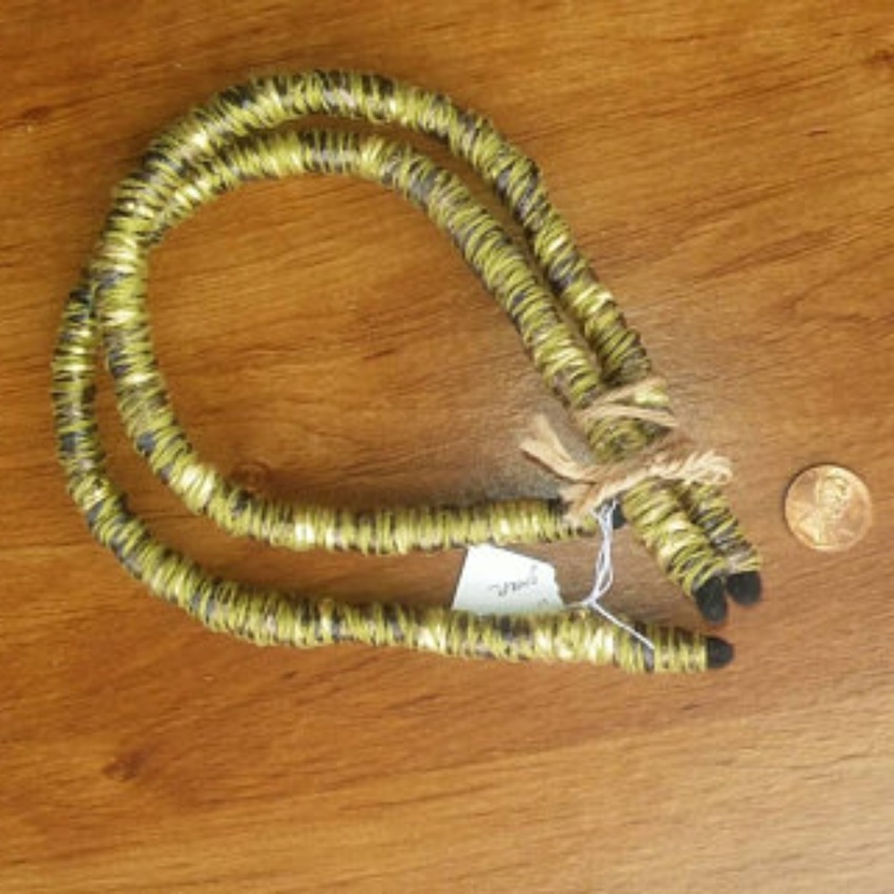 2 pack of long green bendable Dread Ties